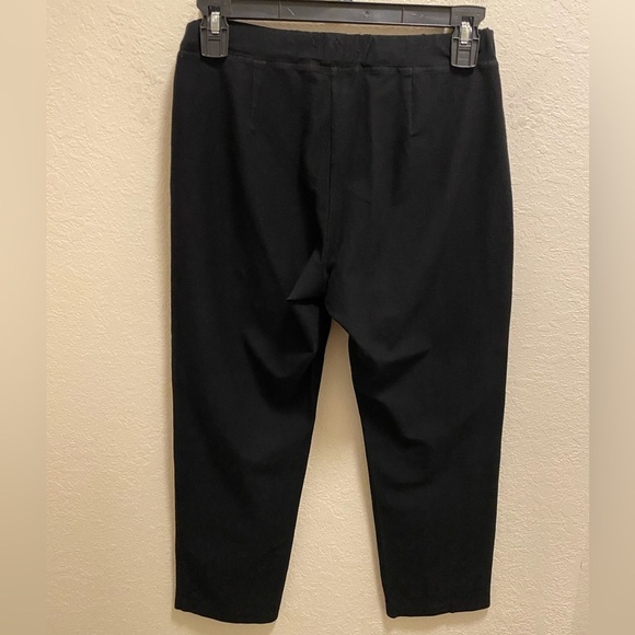Eileen Fisher Black Straight Leg Pull-On Knit Pant Size PP - Picture 5 of 7